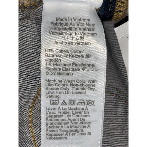 J Crew Relaxed Boyfriend Jeans Women’s Waist Size 28 Distressed Cuffed Stretch - Picture 15 of 16